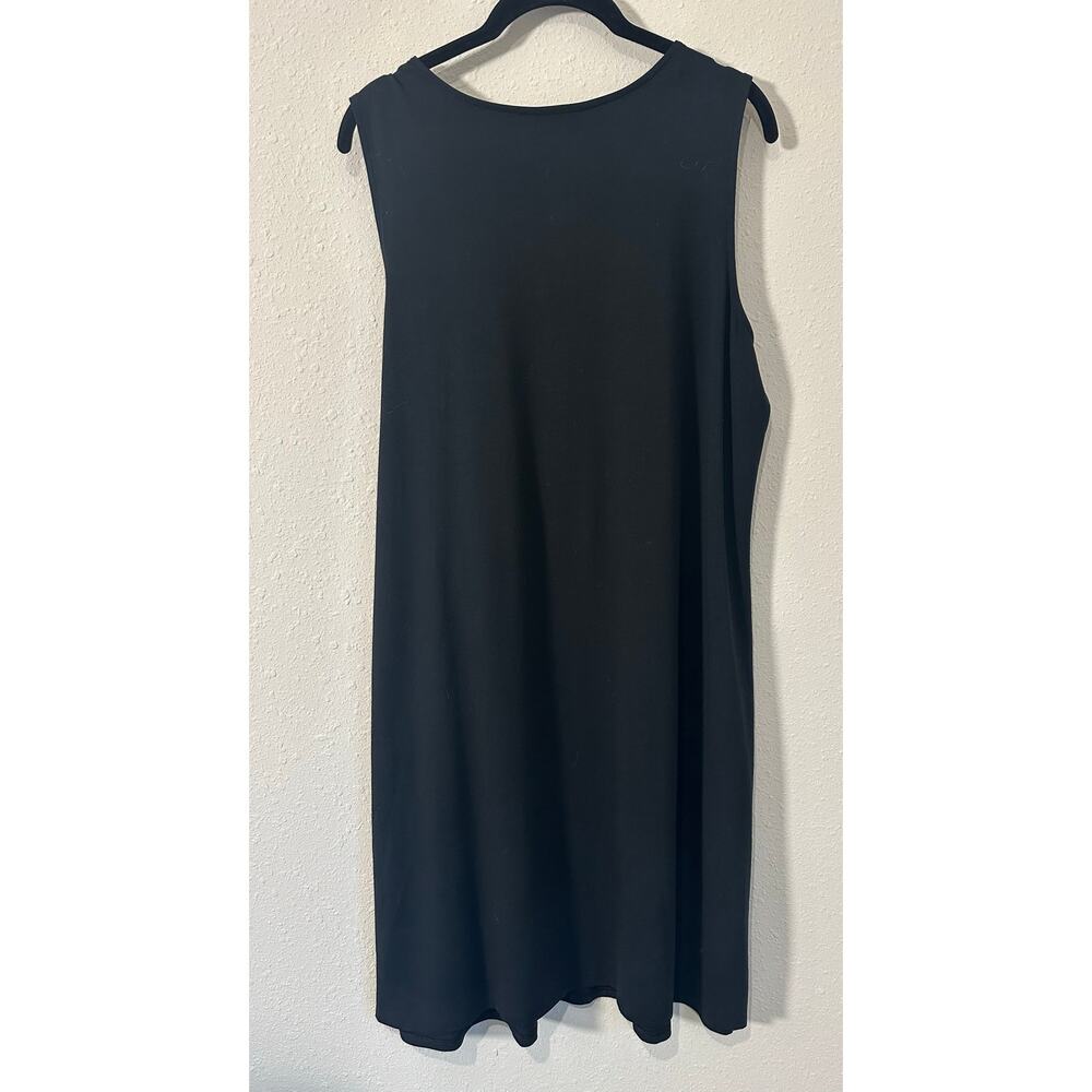 J.Jill Black Faux Wrap Black Tank Dress NWT Large Petite - Picture 4 of 5